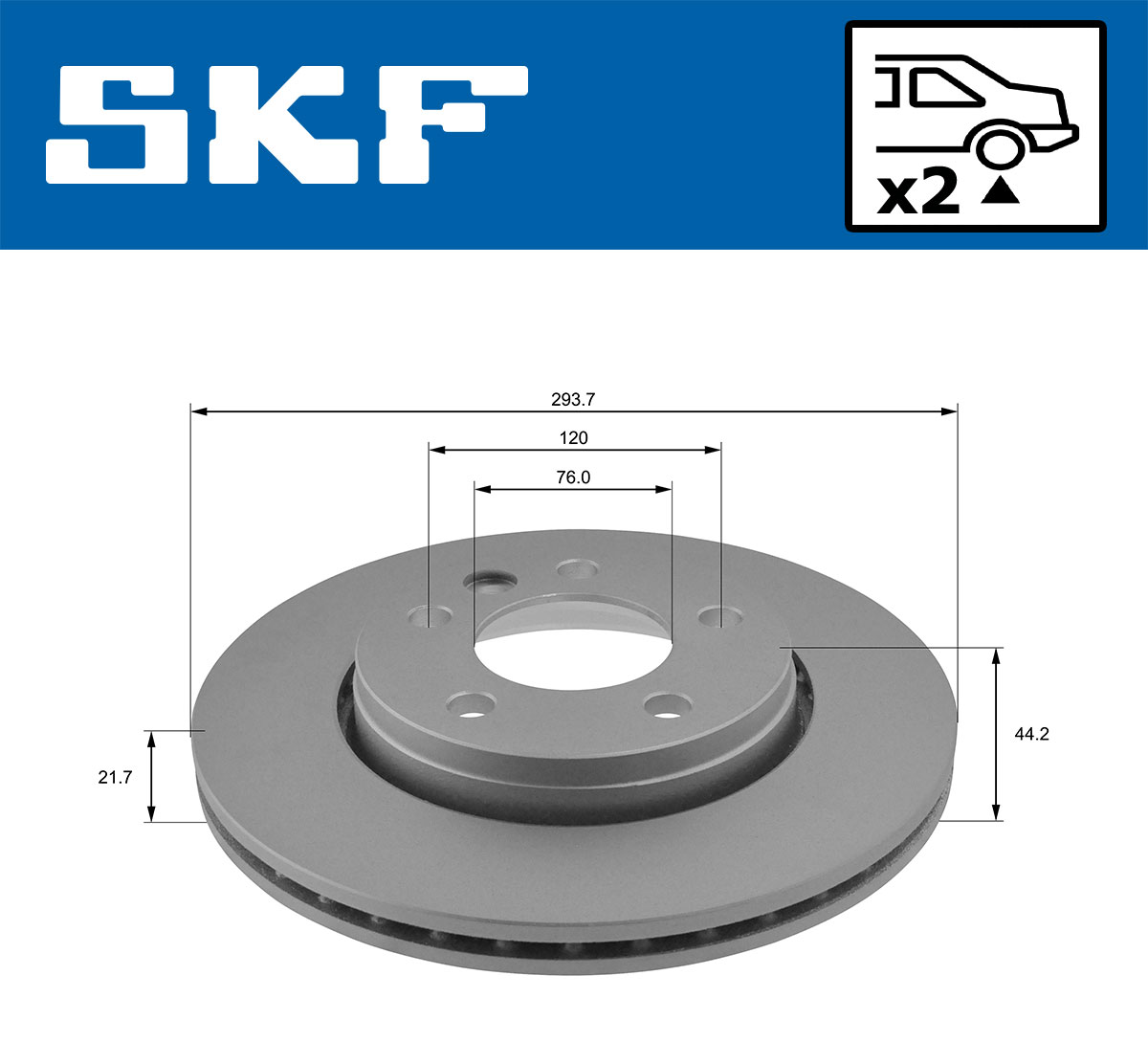 SKF VKBD 90042 V2 Disc frana